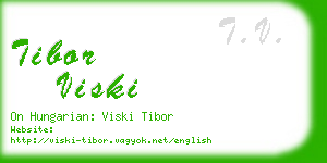 tibor viski business card